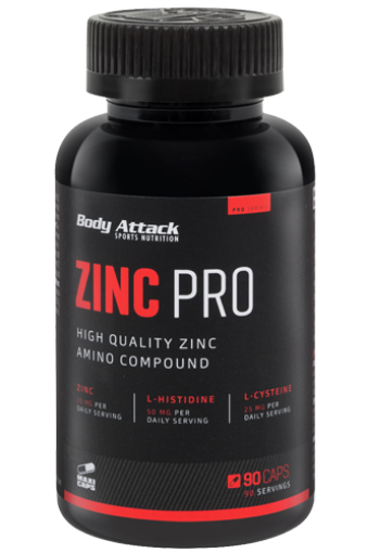 Zinc Pro (90 Caps) Body Attack paveikslėlis