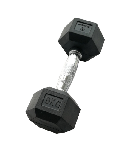 Gantera hexagonala 6kg - Dumbbell  paveikslėlis