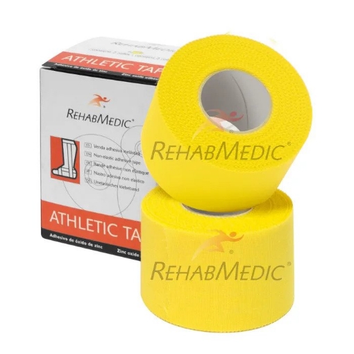 Athletic Tape - Rehabmedic - 3.8cm GELTONA paveikslėlis