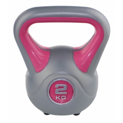 KETTLEBELL FIT 2KG ROŽINĖ- Sveltus paveikslėlis