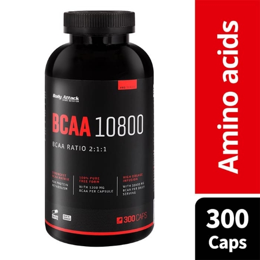 BCAA 10800 - 300 KAPSULĖS paveikslėlis