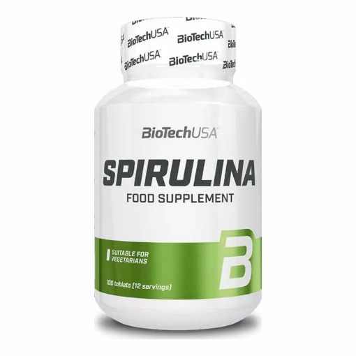 Spirulina 100 kapsulės - BioTech paveikslėlis