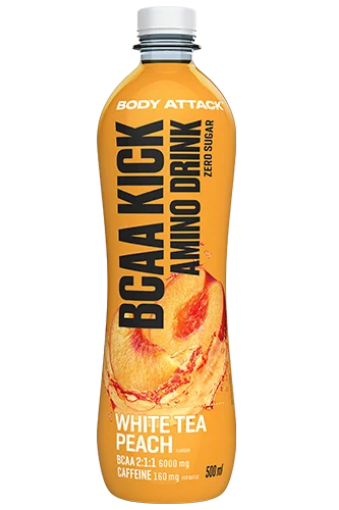 BCAA KICK Baltasis Arbatos Persikas - 500 ml iš Body Attack paveikslėlis