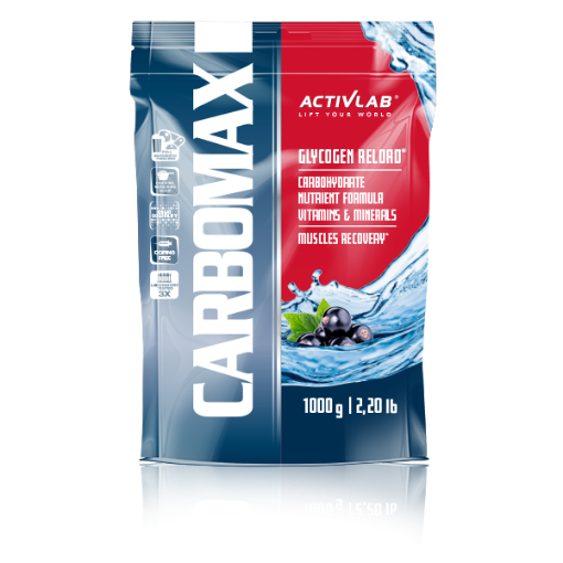 CarboMax Energy 1000g - Juodieji serbentai - ActivLab paveikslėlis