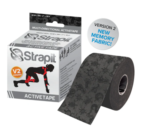 DYNAMIC ACTIVETAPE 5CM x 5M  - JUODA paveikslėlis