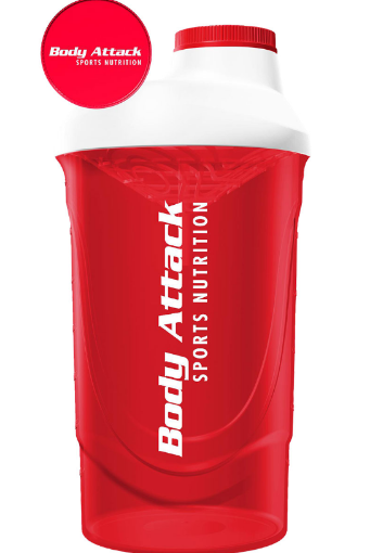 RAUDONAS-BALTAS SHAKER 600 ML BODY ATTACK paveikslėlis