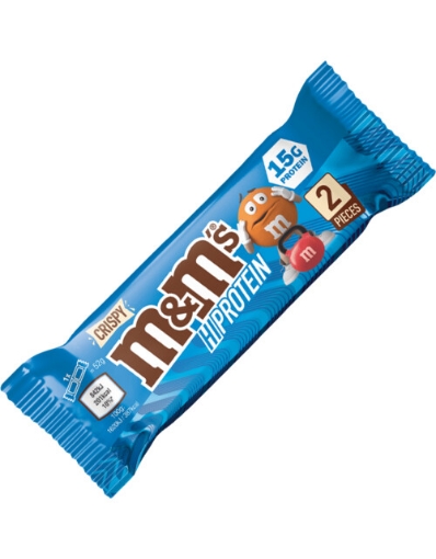 M&M's Crispy High Protein Batonėlis 52g - Pieniškas šokoladas paveikslėlis