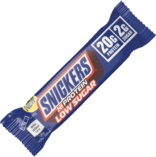 Snickers Low Sugar High Protein Batonėlis 57g - Pieniškas Šokoladas paveikslėlis