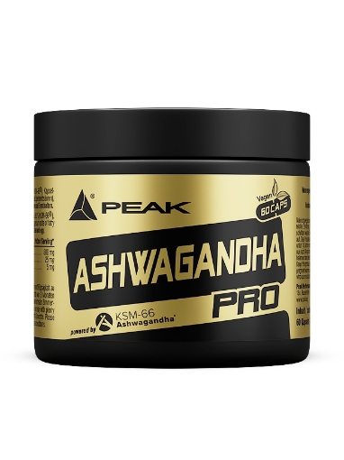 ASHWAGANDHA PRO - 60 kapsulių PEAK paveikslėlis