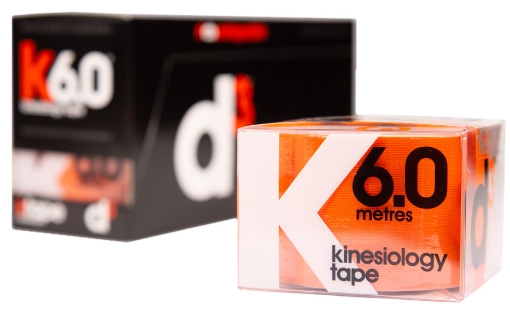 K6.0 Kinezio Juosta Oranžinė 5 cm x 6 m - d3Tape paveikslėlis