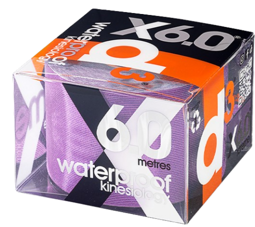 X6.0 Kinezio Juosta Xtreme Violetinė 5 cm x 6 m - d3Tape paveikslėlis